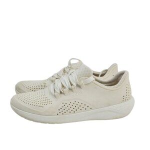 Crocs Women's Off White LiteRide Pacer 205234 Low Top Casual Sneaker Size 7‎